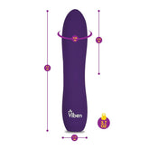 Viben Vivacious Rumble Motor Bullet Vibrator Violet BULLETS